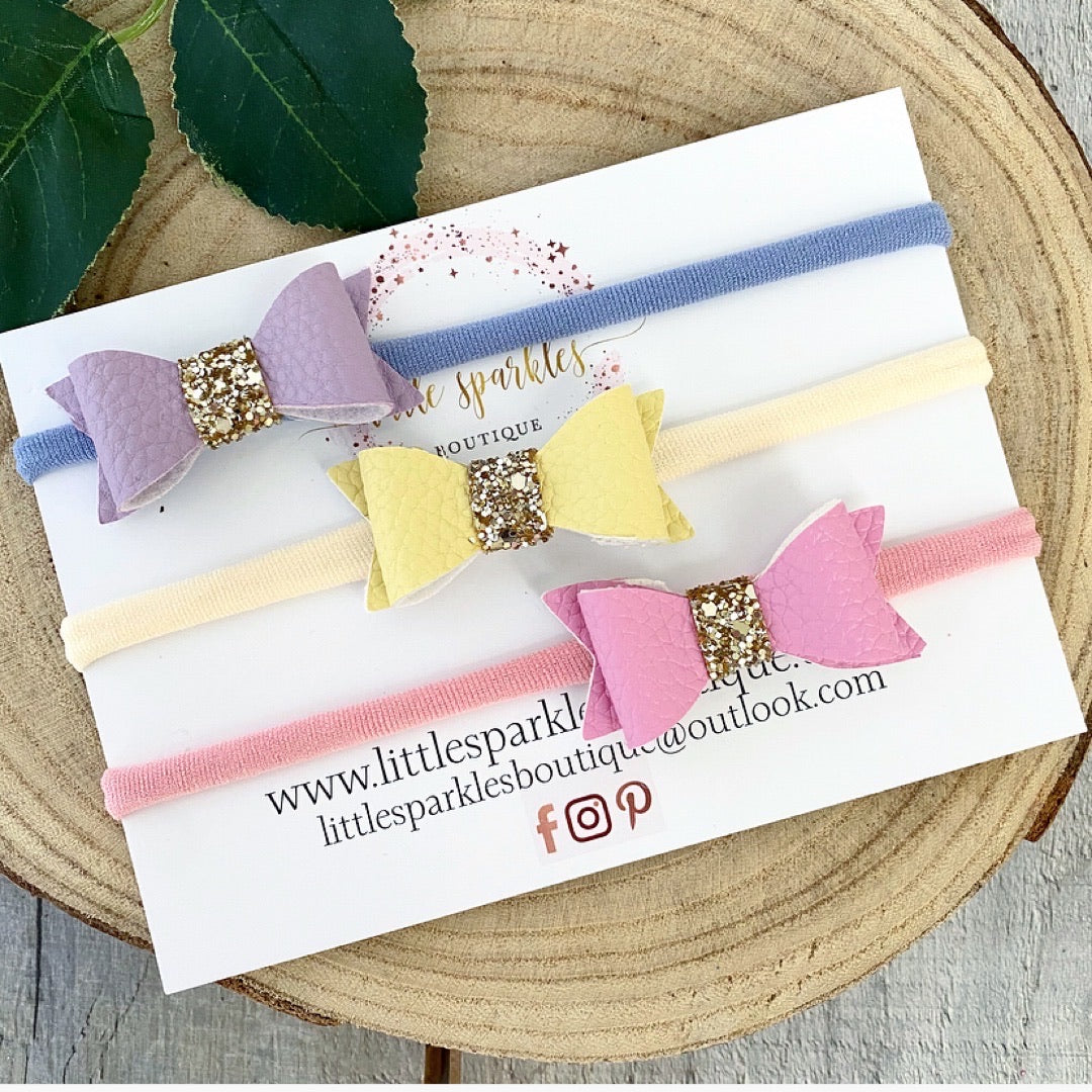 Baby Leather Bows