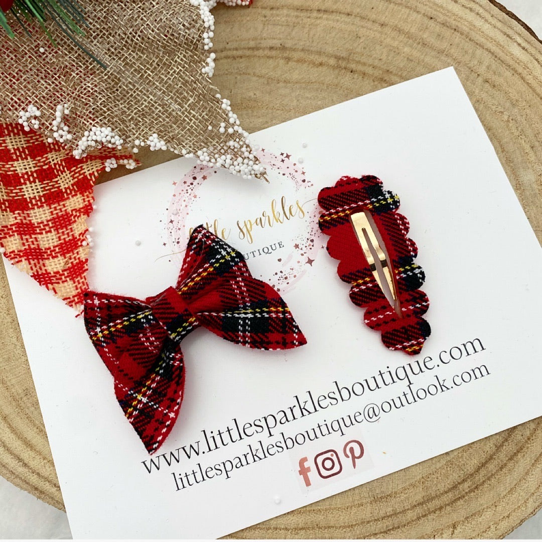 Mini Sailor Bow And Clip