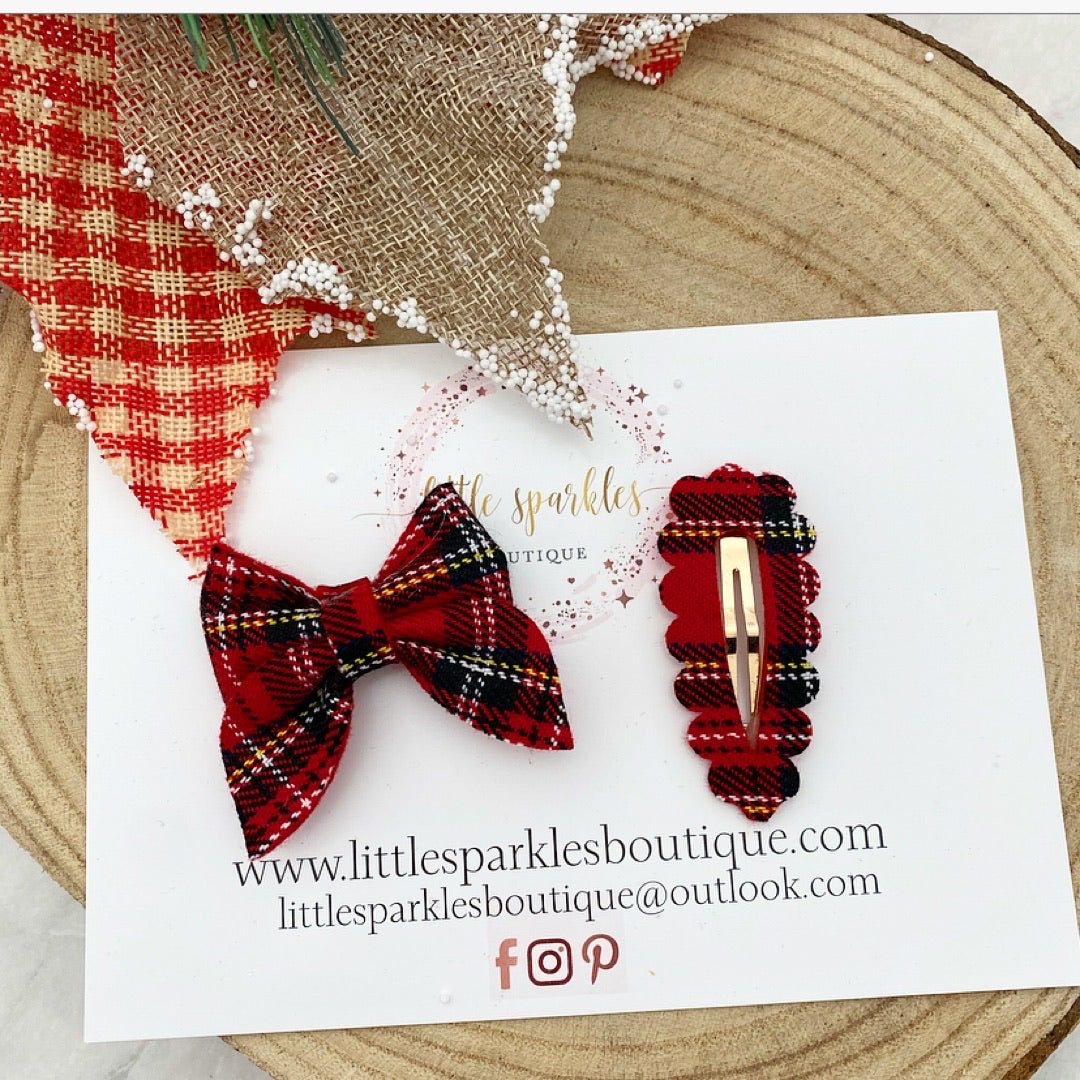 Mini Sailor Bow And Clip