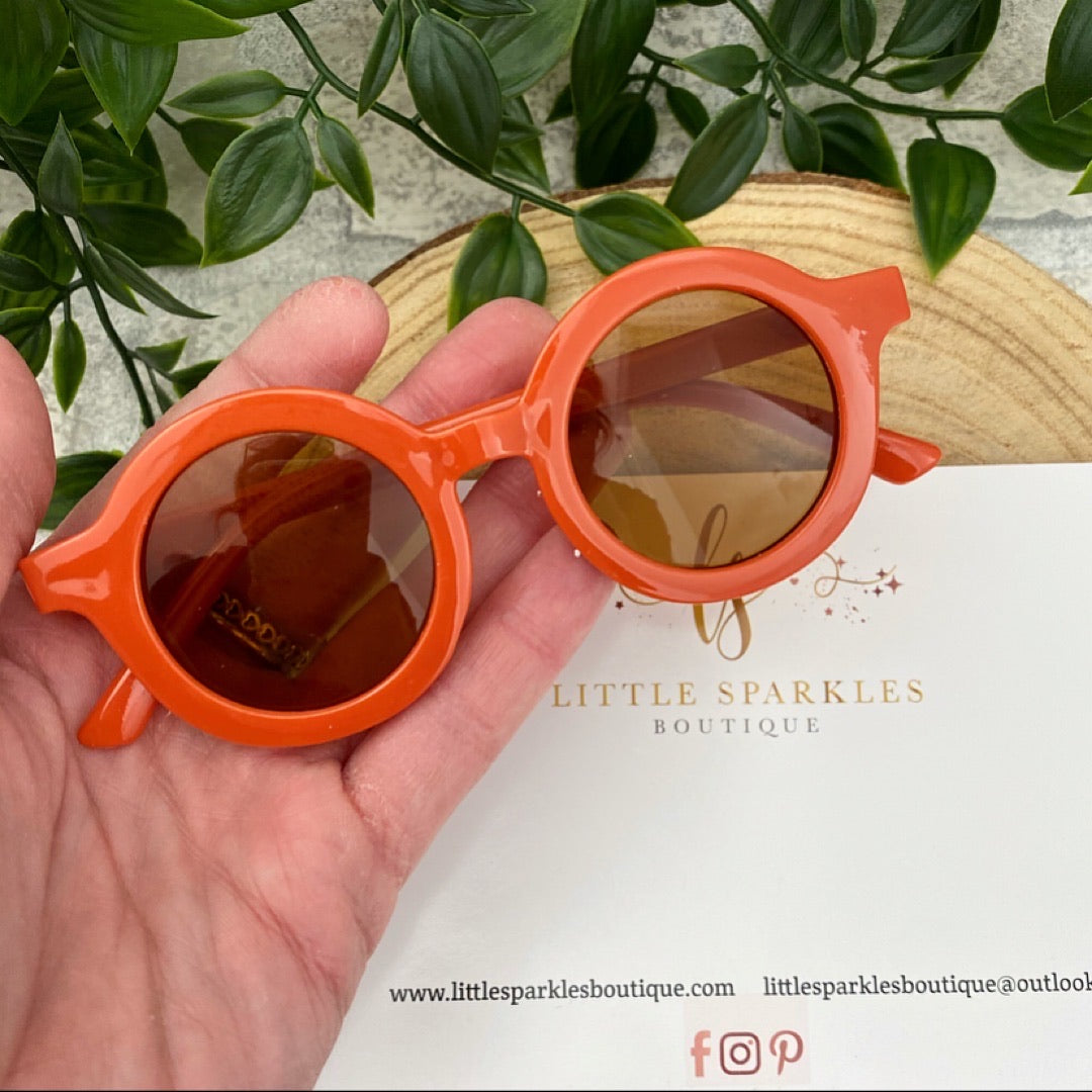 Orange Retro Sunglasses