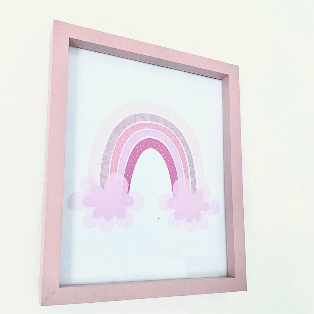 Pink Rainbow Framed Print