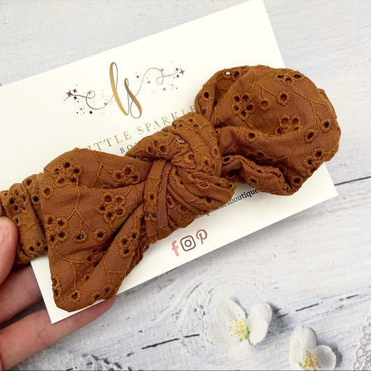 Broderie Bronze Headwrap