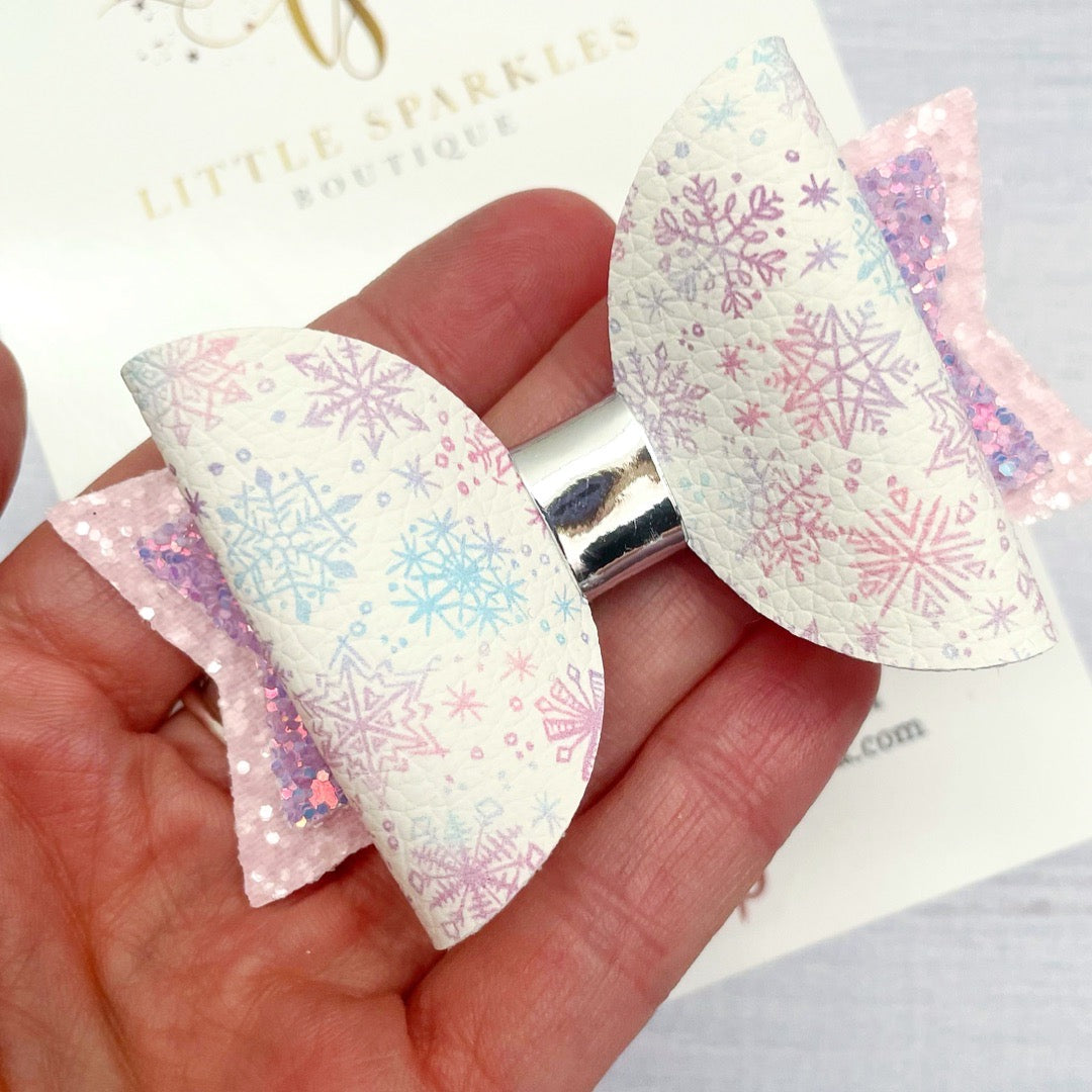 Snowflake Hair Bow