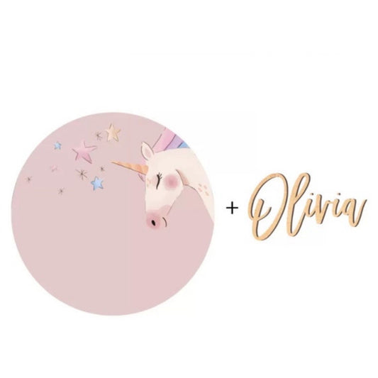 Unicorn Bedroom Door Plaque