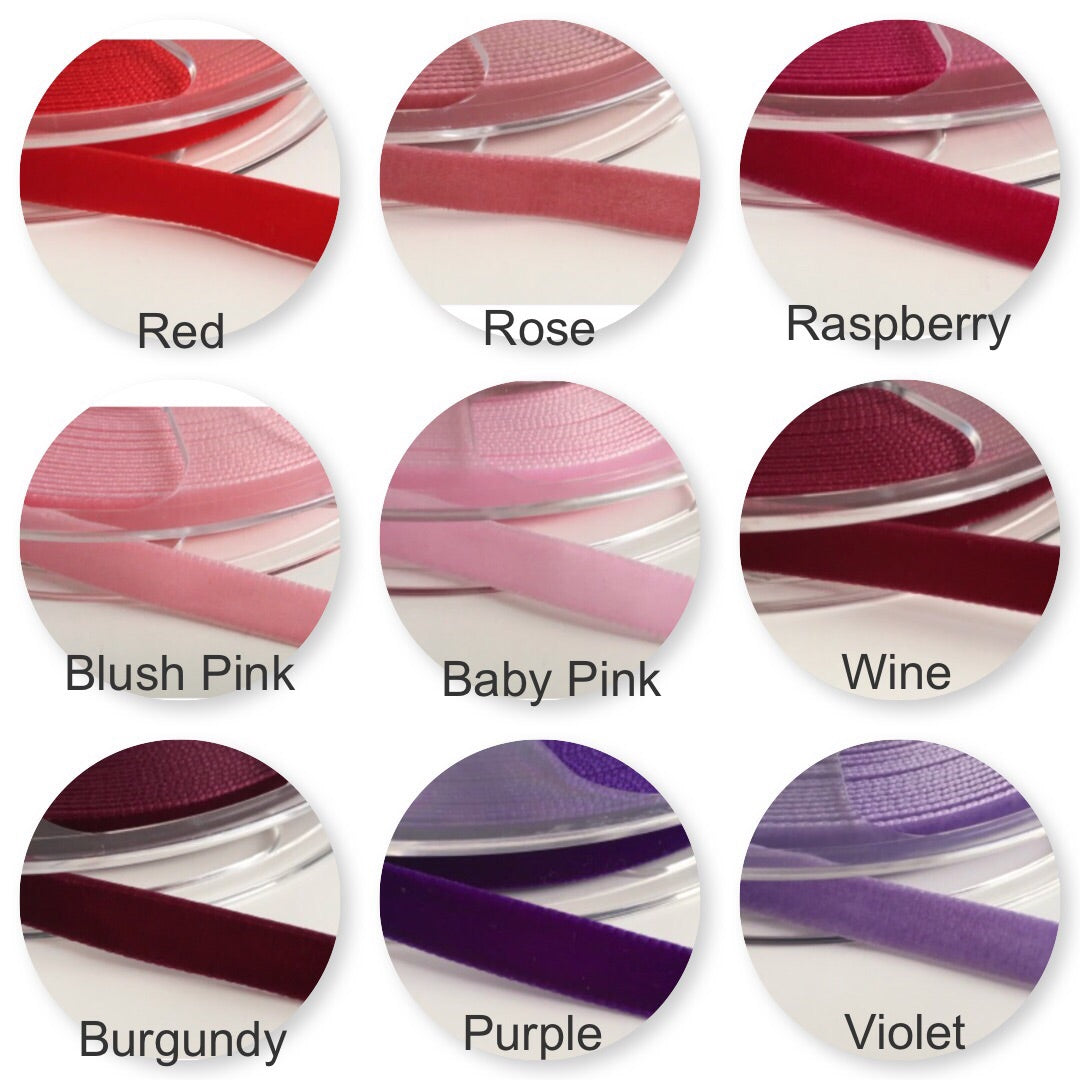 Velvet Tie Bow (Variety Of Colours)