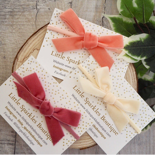 Velvet Ribbon Bow