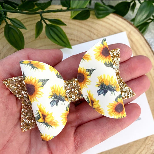 Colour Changing Sunflower Bow