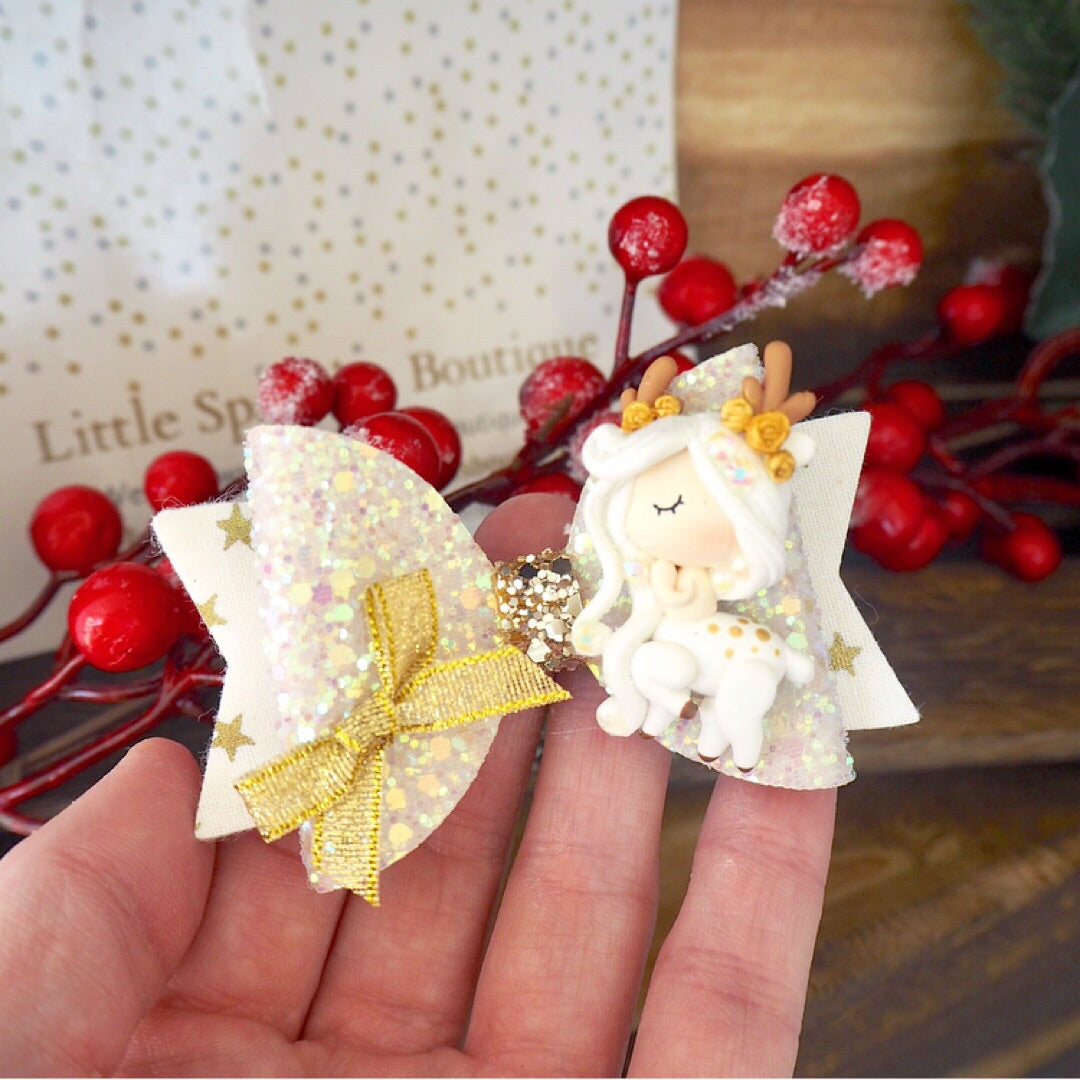 Limited Edition Luxury White Reindeer