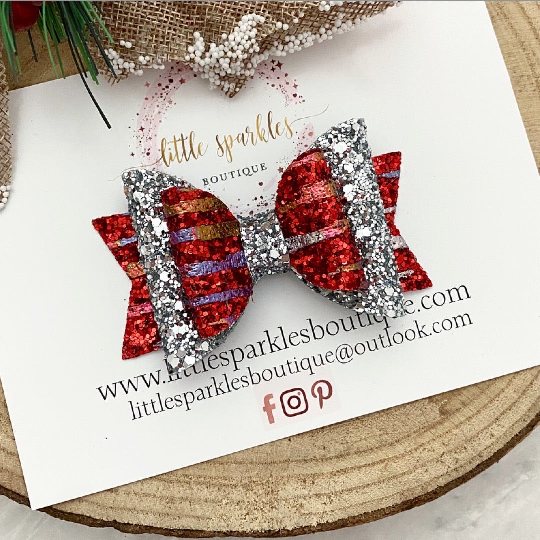 Red and Silver Bow